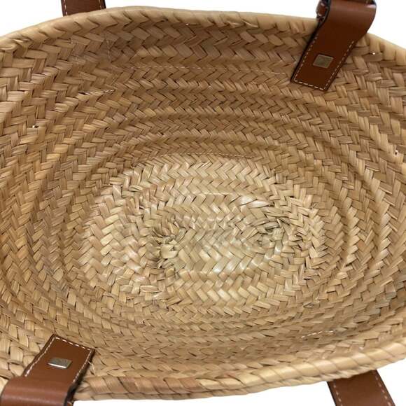 LOEWE Anagram Leather Patch Handbag/Basket Bag, Small, 327.02.S93, Brown, Wom... - Picture 8 of 14